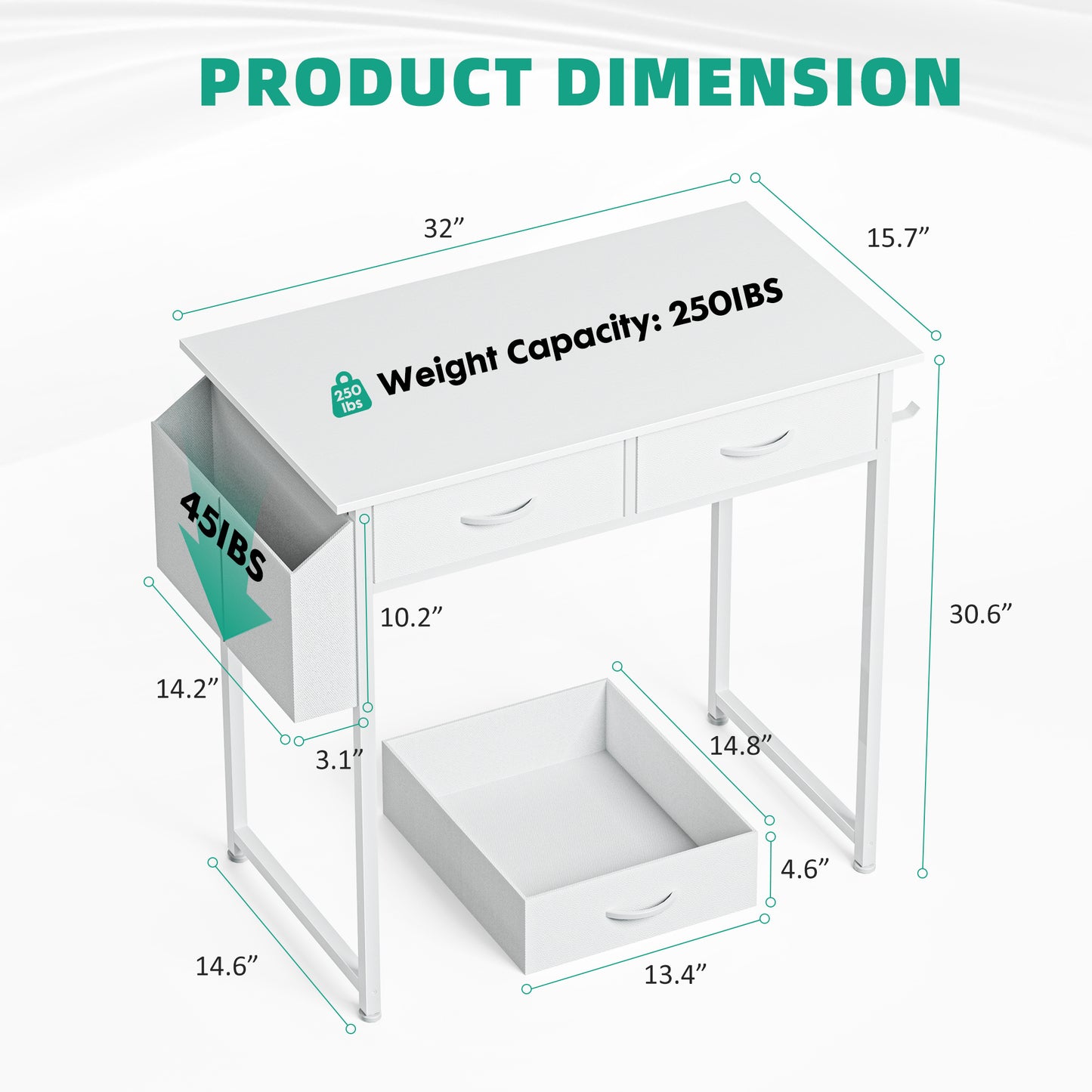 Computer Desk with Storage