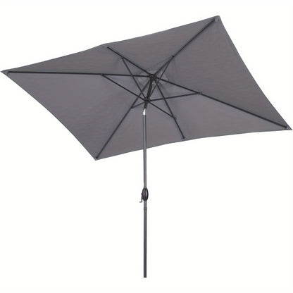 6.5 x 10 Ft Outdoor Rectangular Patio Umbrella