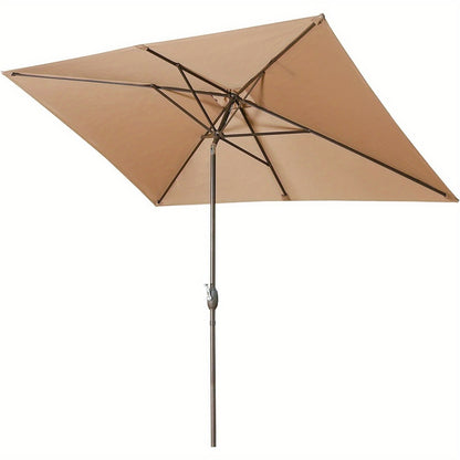 6.5 x 10 Ft Outdoor Rectangular Patio Umbrella