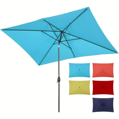 6.5 x 10 Ft Outdoor Rectangular Patio Umbrella