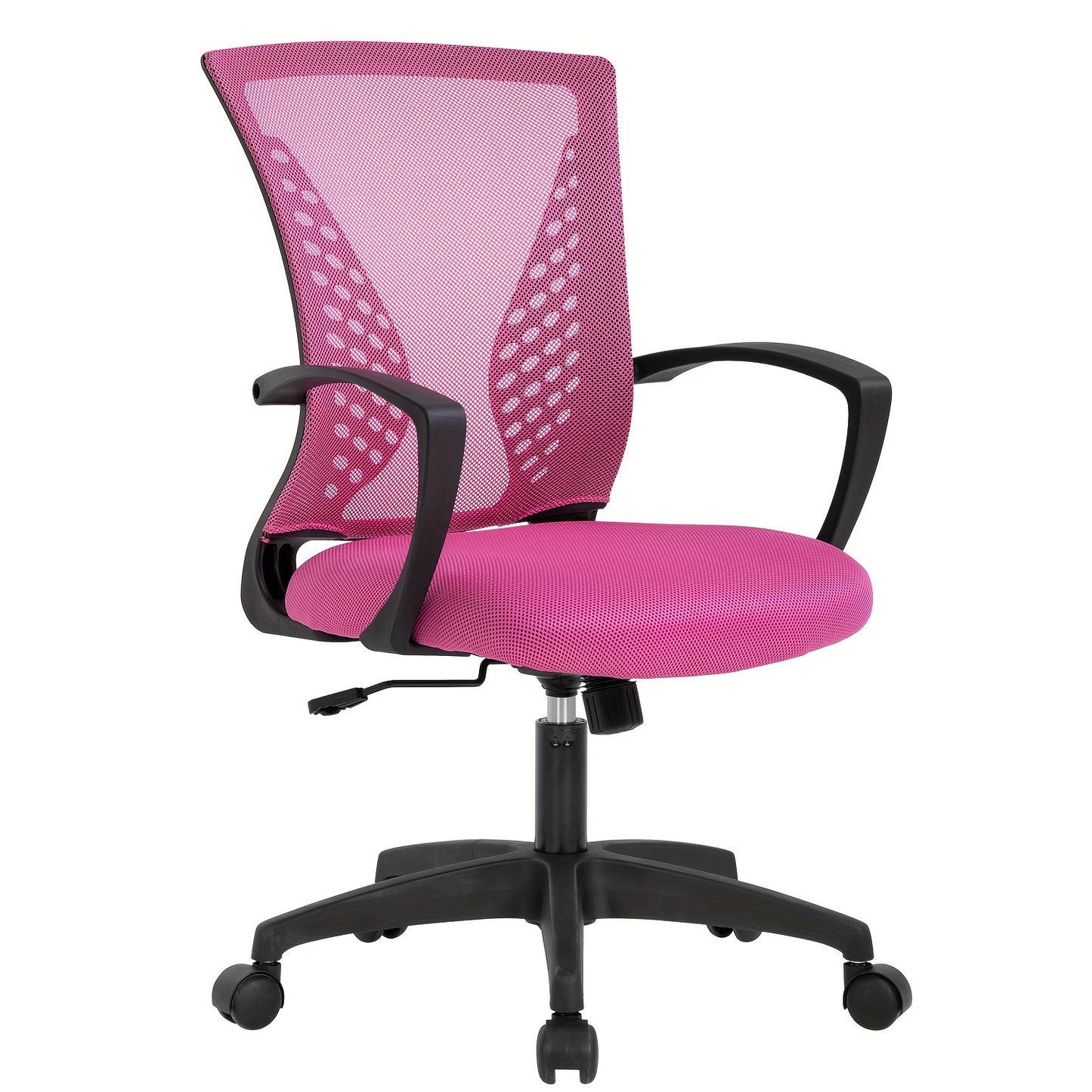 Ergonomic Mesh Chair With Adjustable Armrest & Swivel Rolling Function