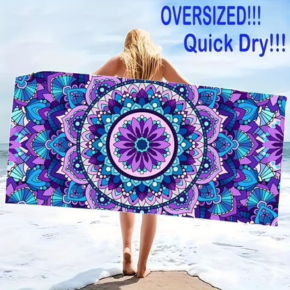 Oversized Quick-Dry Microfiber Beach Towel