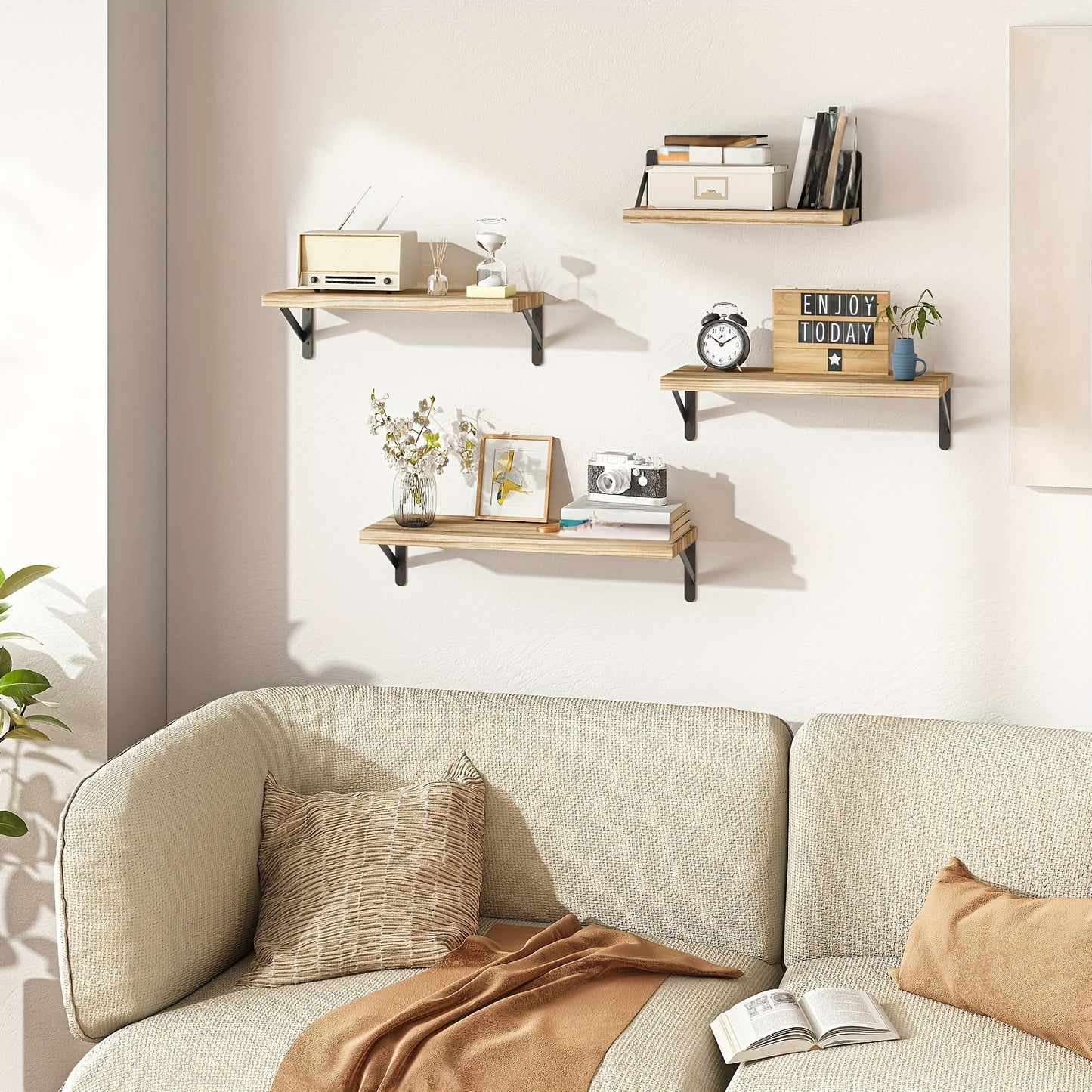 4pcs Floating Shelves