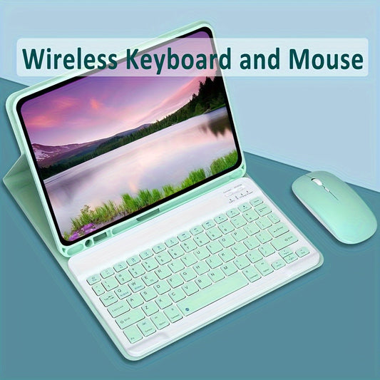 Portable Wireless Keyboard and Mouse Combo for iPad, Android, Samsung, Xiaomi Tablets