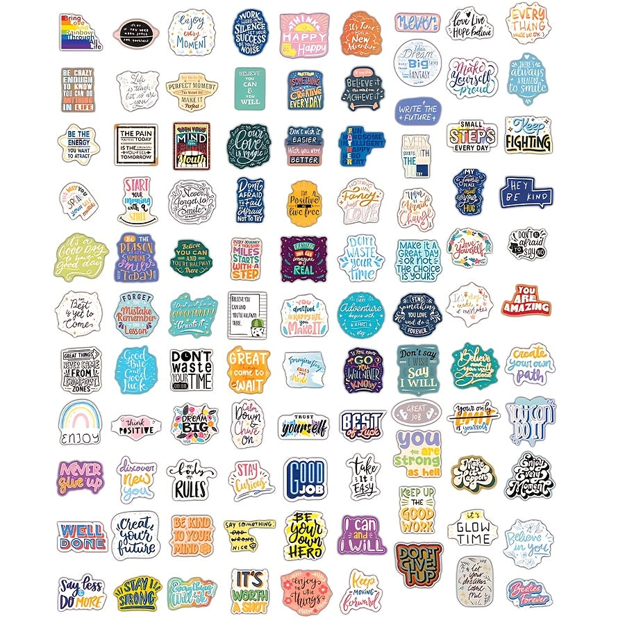 100pcs Classic Style PVC Stickers