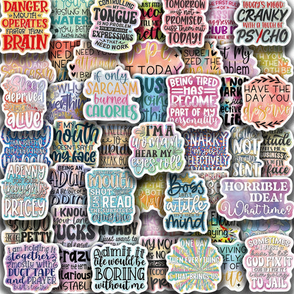 50-Piece Unique Sticker Collection