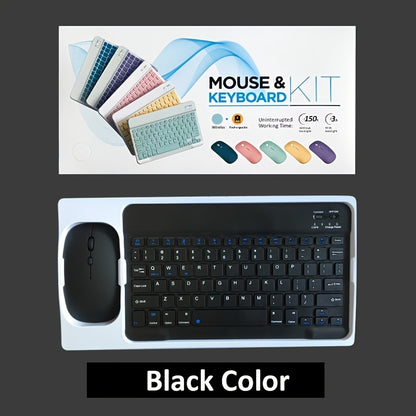 Portable Wireless Keyboard and Mouse Combo for iPad, Android, Samsung, Xiaomi Tablets