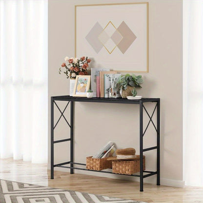 Space-Saving Entryway Table Design