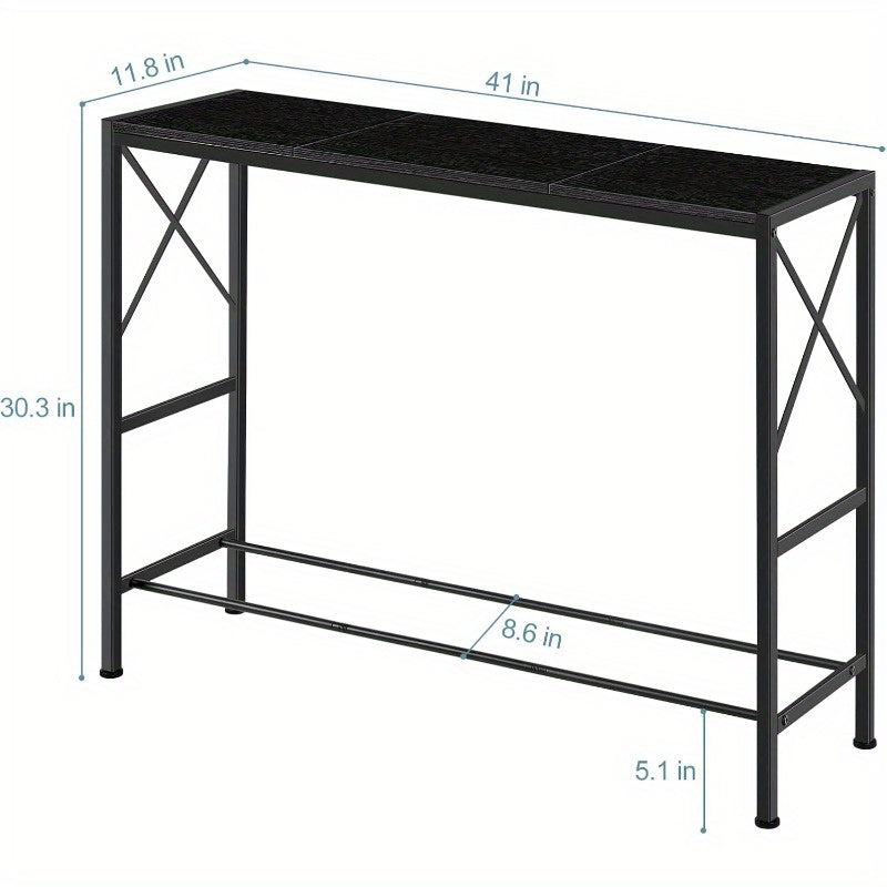 Space-Saving Entryway Table Design