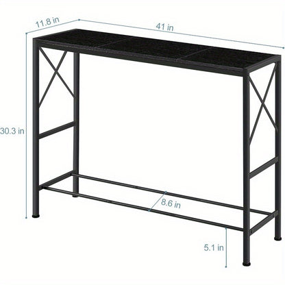 Space-Saving Entryway Table Design