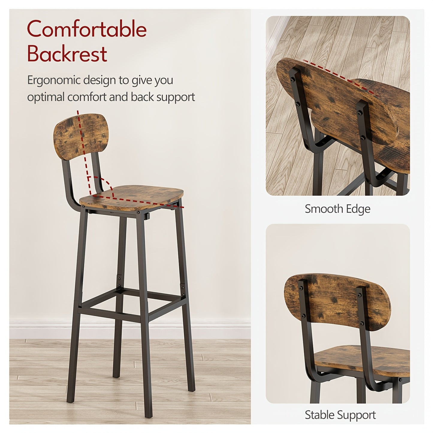 2pcs Bar Stools Set