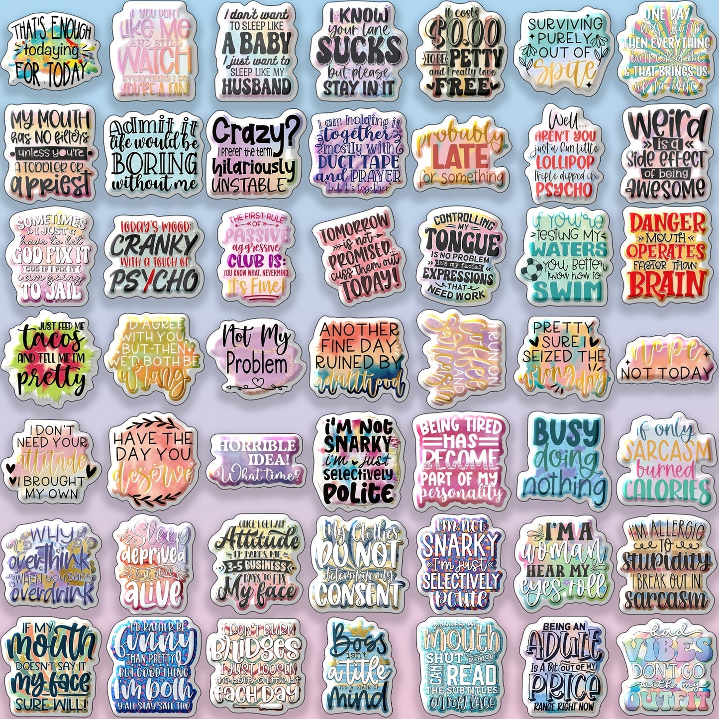 50-Piece Unique Sticker Collection