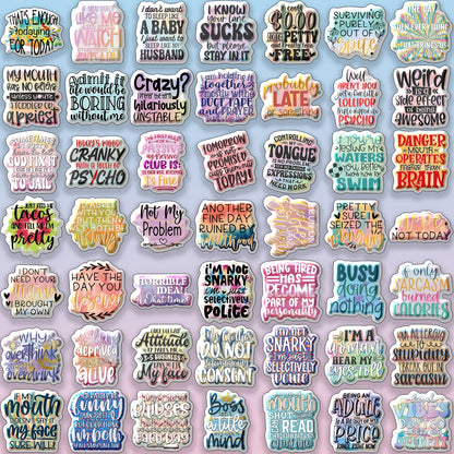 50-Piece Unique Sticker Collection