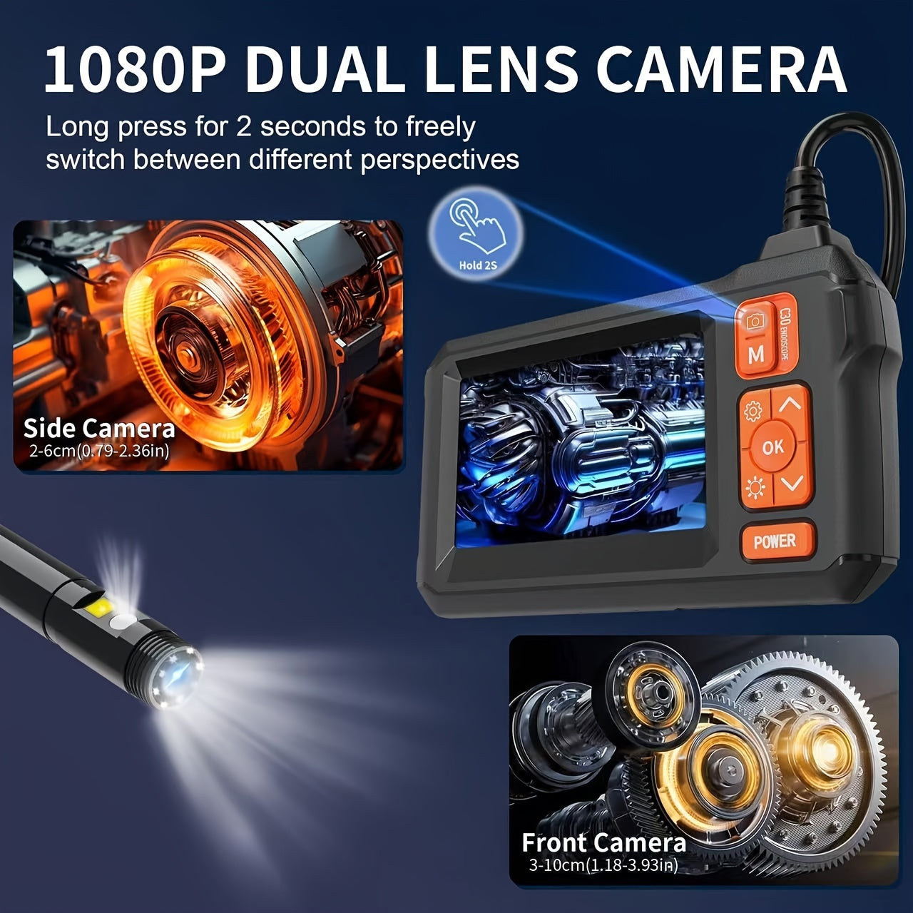 50ft Borescope Camera With Light