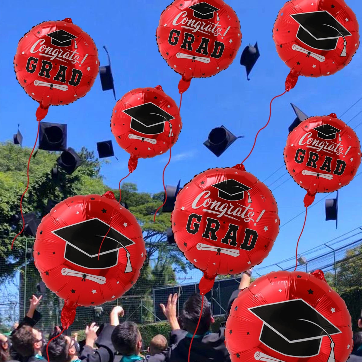 8pcs Latex Graduation Balloon Party Decortations