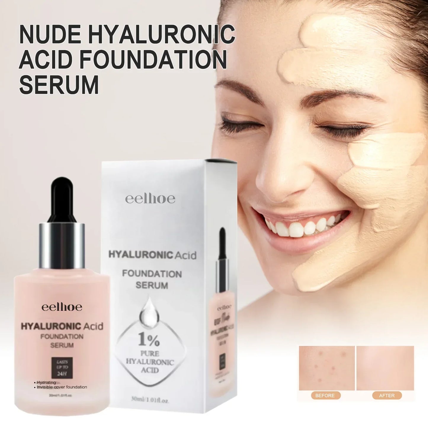 Hyaluronic Acid Full Coverage Liquid Foundation