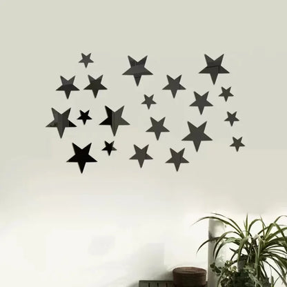 DIY Acrylic Decal Star Mirror Wall Stickers