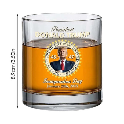 Trump Make America Great Again Whiskey Glass