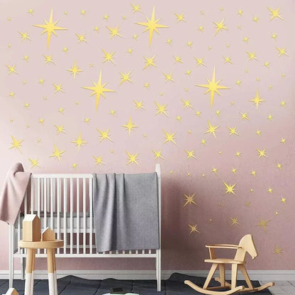 DIY Acrylic Decal Star Mirror Wall Stickers