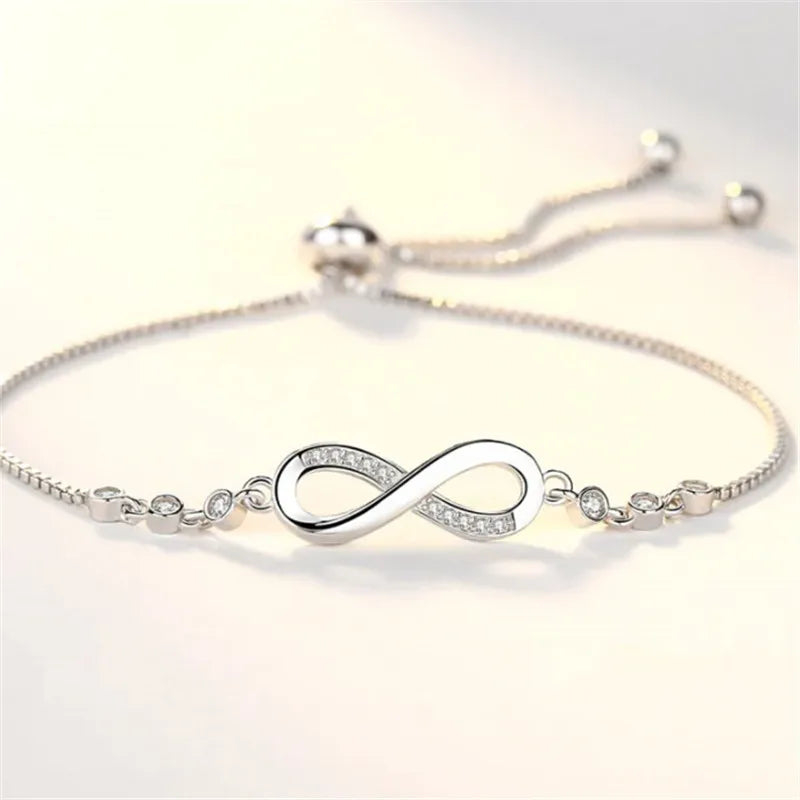 Sterling Silver Infinity Bracelet