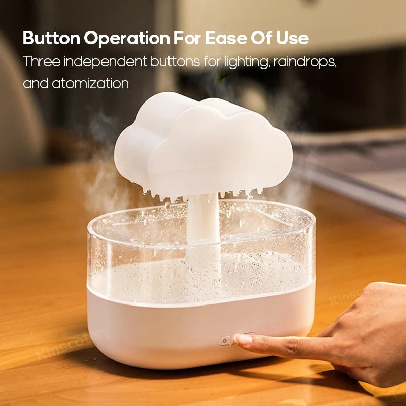 Cloud  Diffuser Zen Raindrops Air Humidifier Essential Oil Diffuser USB Desktop Ultrasonic Sprayer