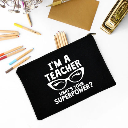 Best Gift Teacher Survival Kit Makeup Bag Pencil Pouch