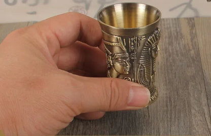 Metal Vintage Egyptian Chalice Creative Wine Shot Glasses