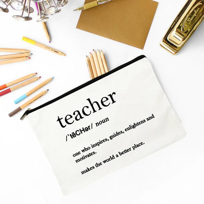 Best Gift Teacher Survival Kit Makeup Bag Pencil Pouch