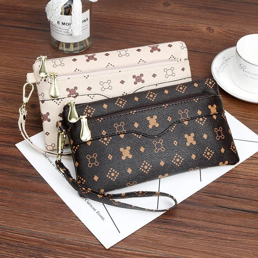 Double Zipper Fashionable Wallet