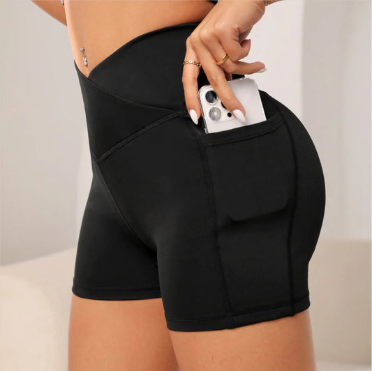 Women High Waist Volleyball Shorts