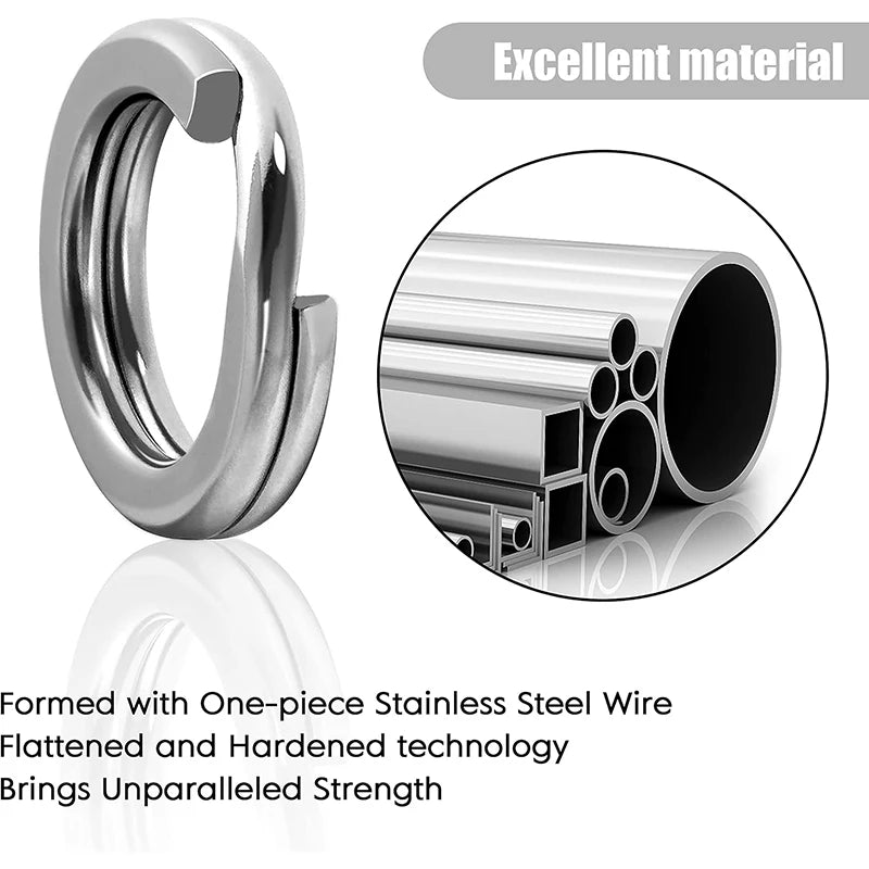 Fishing Stainless Steel Split Rings