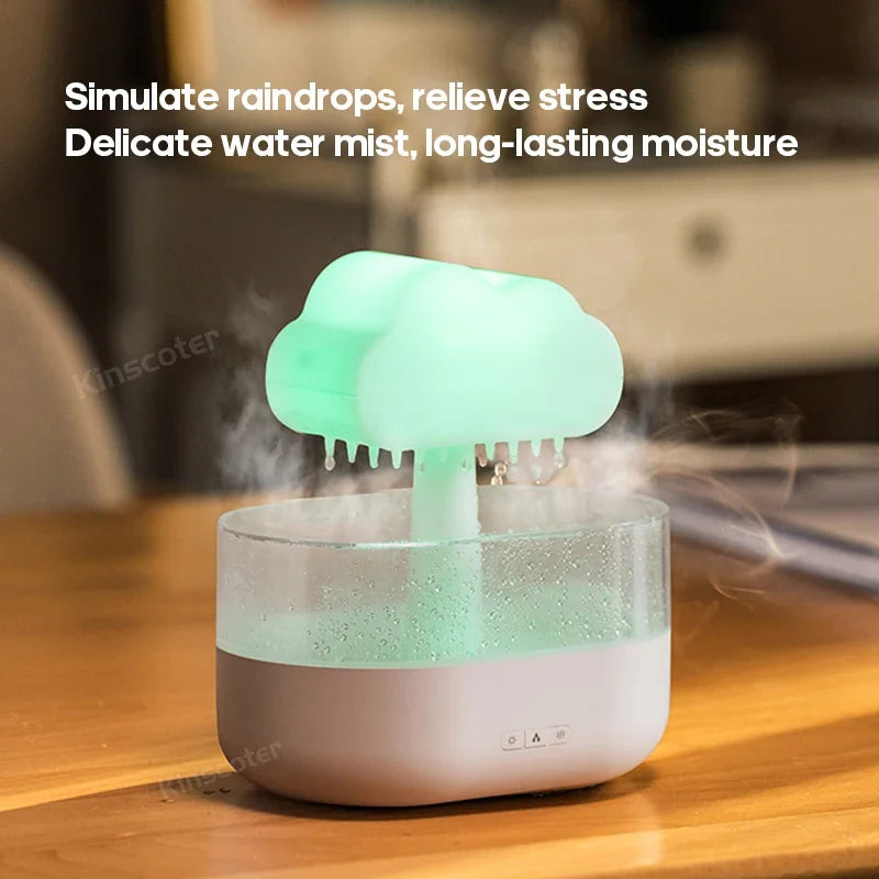 Cloud  Diffuser Zen Raindrops Air Humidifier Essential Oil Diffuser USB Desktop Ultrasonic Sprayer