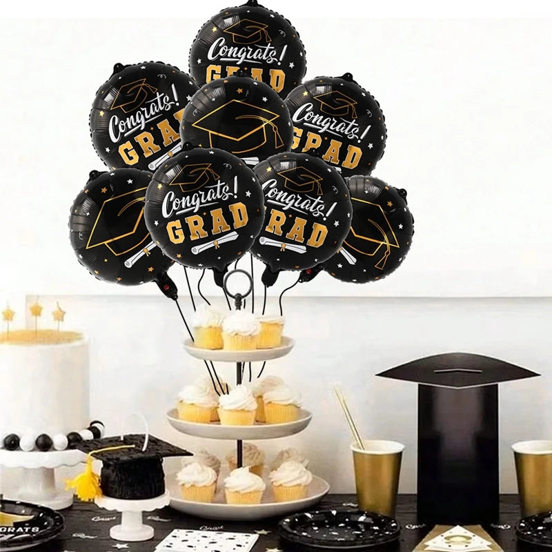 8pcs Latex Graduation Balloon Party Decortations