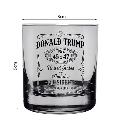 Trump Make America Great Again Whiskey Glass