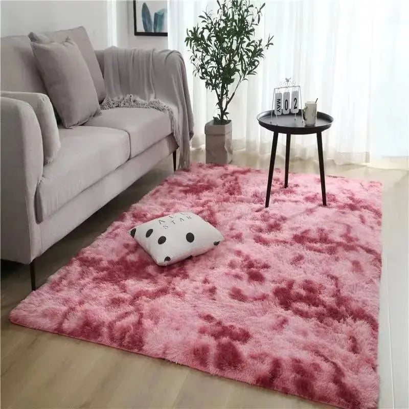 Gradient Velvet Washable Living Room Rug