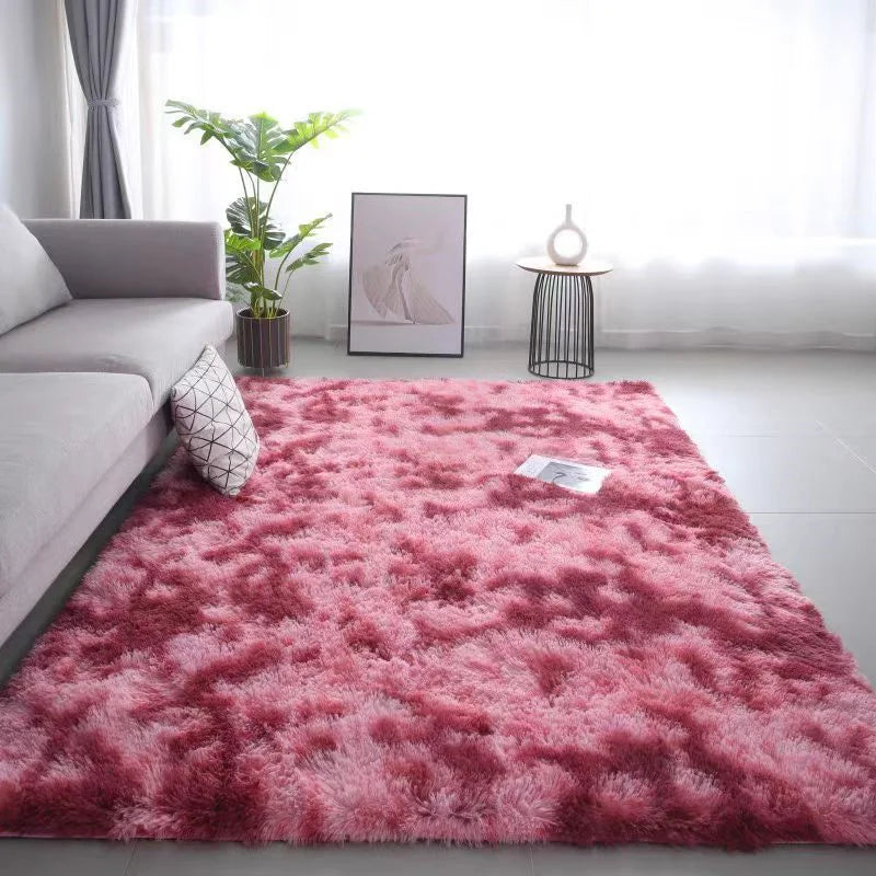 Gradient Velvet Washable Living Room Rug