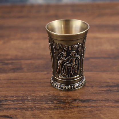 Metal Vintage Egyptian Chalice Creative Wine Shot Glasses