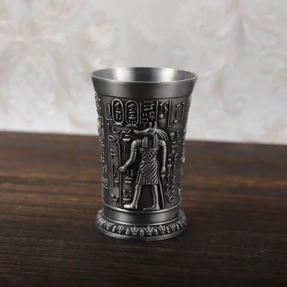 Metal Vintage Egyptian Chalice Creative Wine Shot Glasses