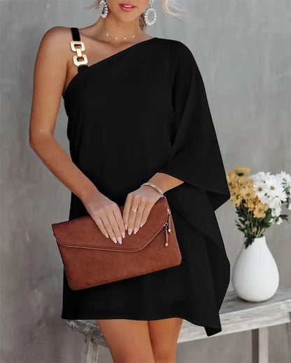 Women's 's Casual Dresses Off-The-Shoulder Midi Dress