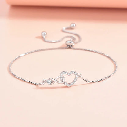 Sterling Silver Heart Bracelet