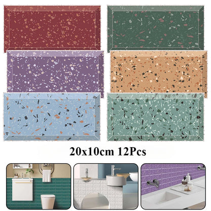 10x20cm PVC Waterproof Self-adhesive Tile