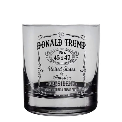 Trump Make America Great Again Whiskey Glass