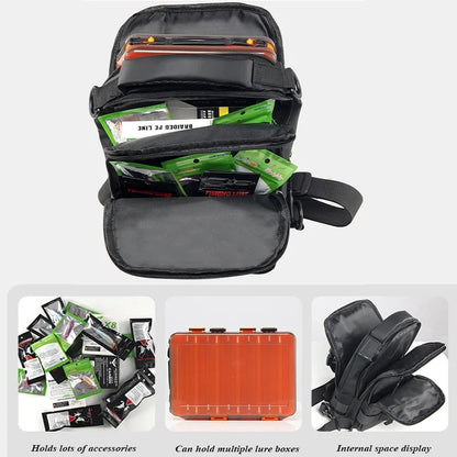 Lightweight tactical fishing gear backpack