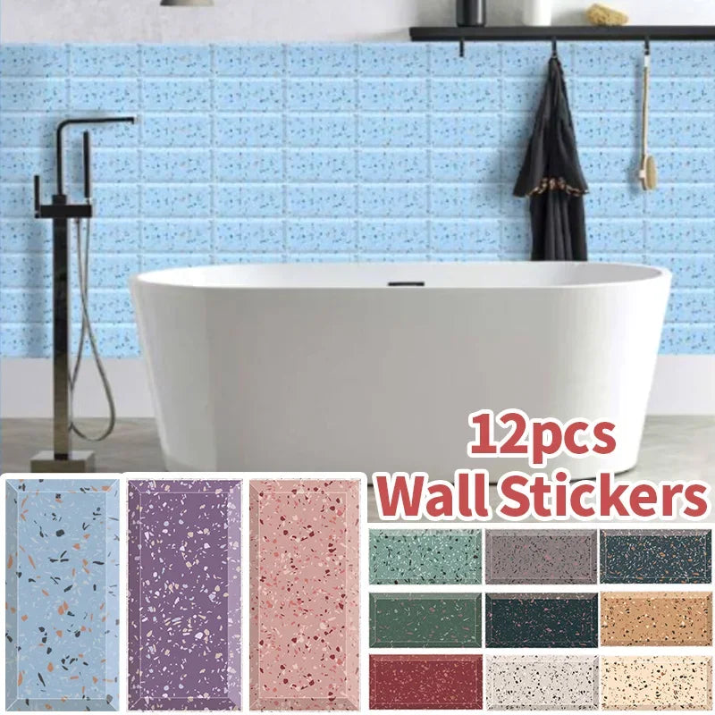 10x20cm PVC Waterproof Self-adhesive Tile