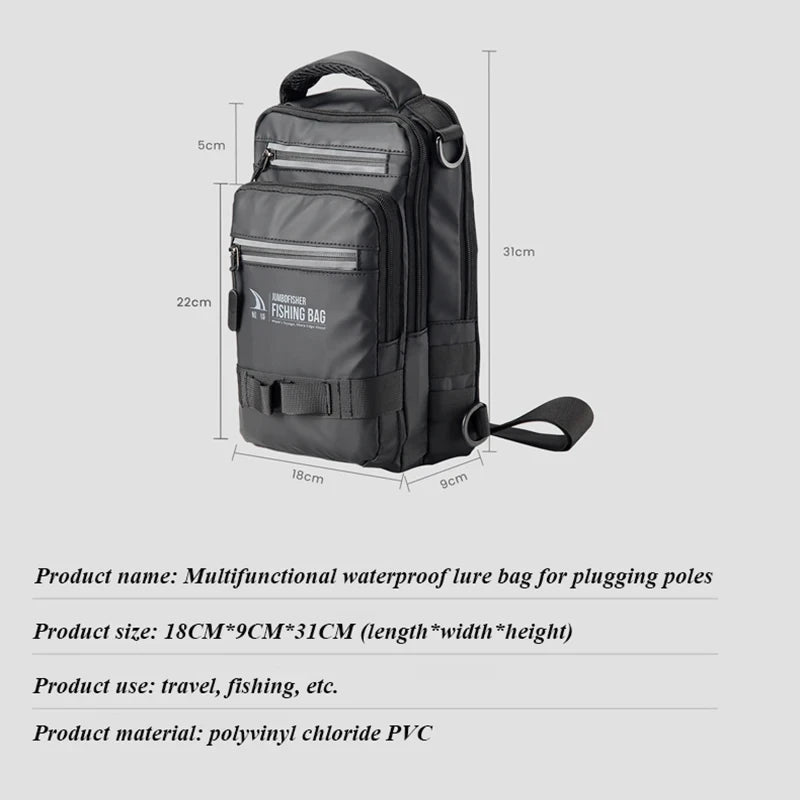 Lightweight tactical fishing gear backpack