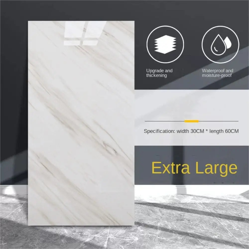 10 Waterproof 30cmx60cm Self-adhesive Marble Tiles