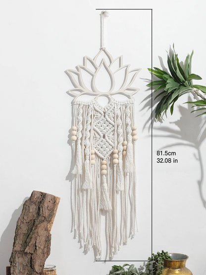 Lotus Boho Macrame Dream Catcher