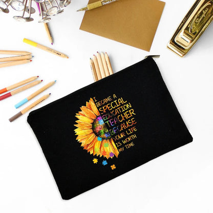 Best Gift Teacher Survival Kit Makeup Bag Pencil Pouch