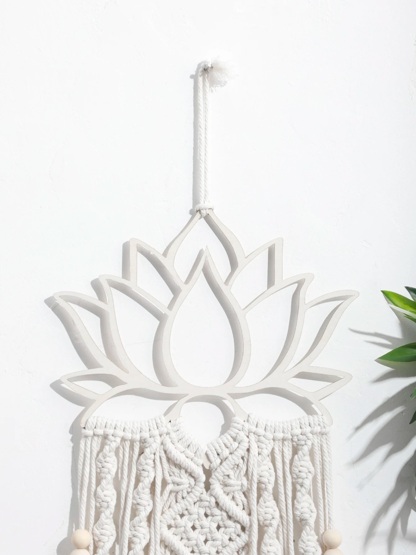 Lotus Boho Macrame Dream Catcher