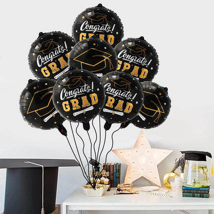 8pcs Latex Graduation Balloon Party Decortations